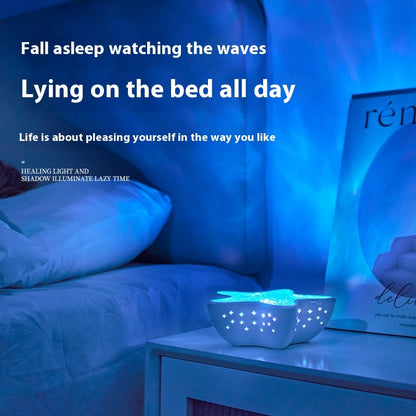Starfish Projection Lamp Water Ripple Small Night Lamp Bedroom